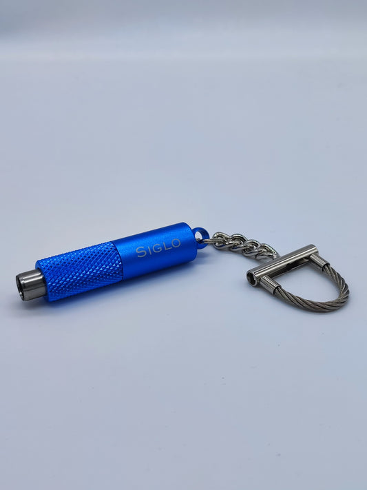 FORASIGARI SIGLO KEY CHAIN CIGAR PUNCH CUTTER METALLIC BLUE