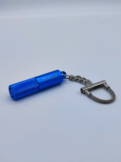 FORASIGARI SIGLO KEY CHAIN CIGAR PUNCH CUTTER METALLIC BLUE