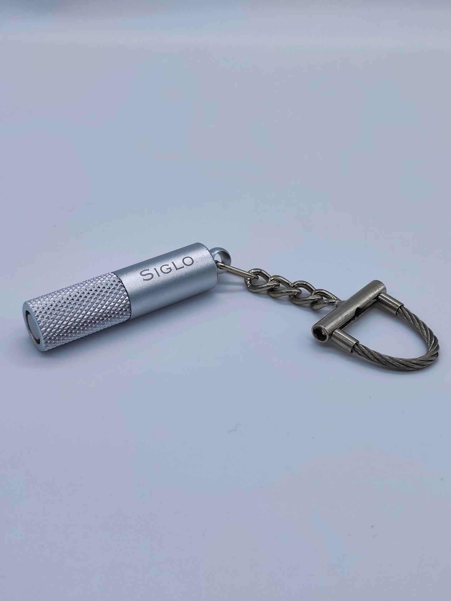 FORASIGARI SIGLO KEY CHAIN CIGAR PUNCH CUTTER SILVER